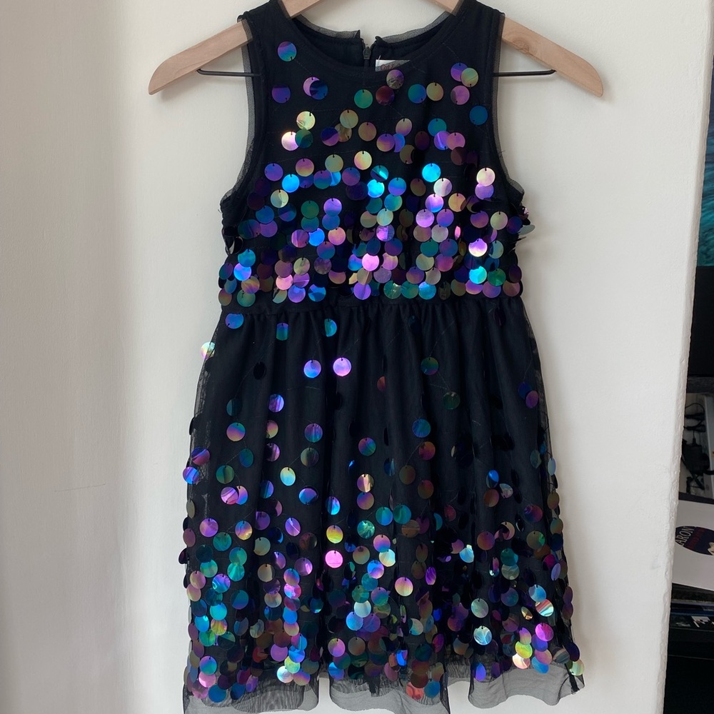 Cat&Jack Kids Black Sequin Dress